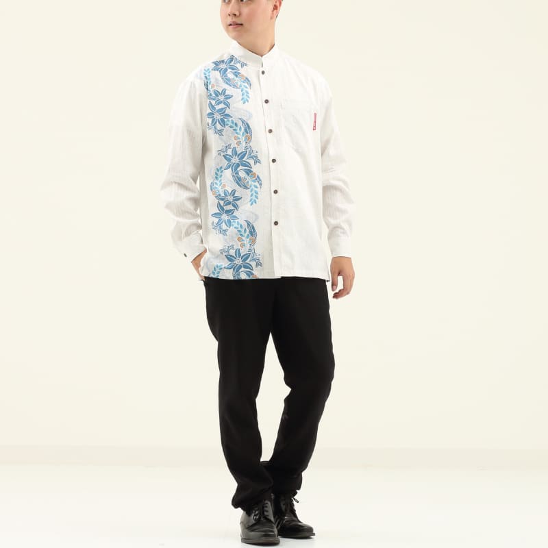 沖縄アロハシャツ　長袖　かりゆしウェア