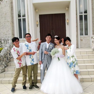 沖縄ウェディング　残波アクアグレイス・チャペル　かりゆしウェディング