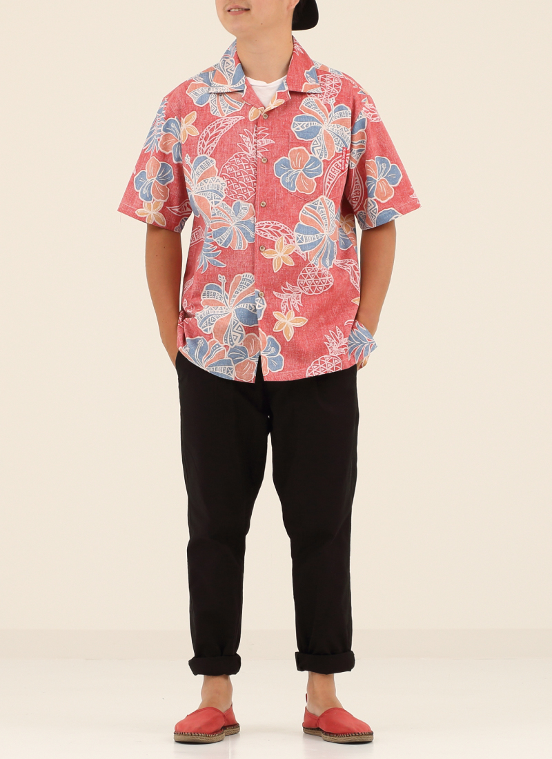 燃えるアロハシャツ