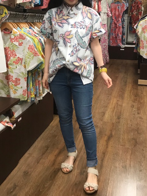 大人　アロハシャツ