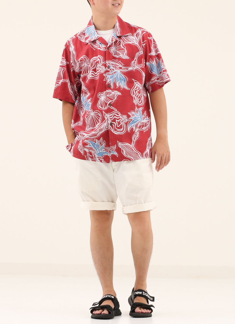 燃えるアロハシャツ