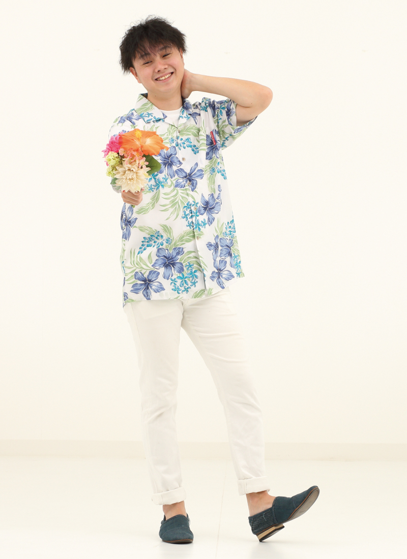 燃えるアロハシャツ