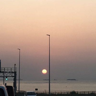 沖縄の夕陽