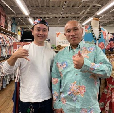 常連様と記念撮影