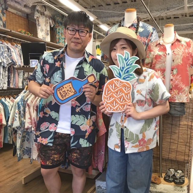 沖縄記念♡おソロのかりゆしウェアゲット！