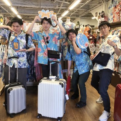 マンゴハウスで着替えて沖縄旅行