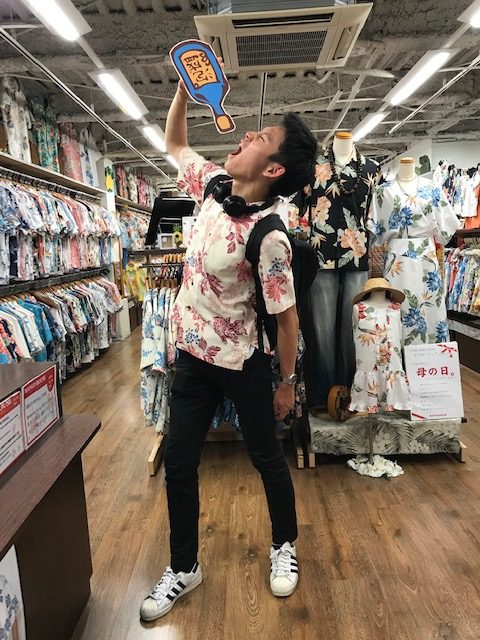大雨の中、かりゆしウェアに出会いました♪そして2度目のご来店ありがとうございます！