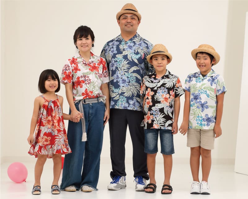 おそろい　アロハ　沖縄