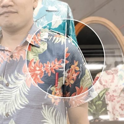 沖縄アロハシャツ　サイズ合ってない　かりゆしウェア