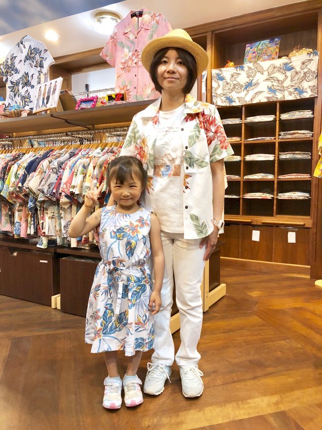 夏休みは、ファミリーで沖縄アロハシャツ＆キッズアロハワンピース♪