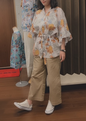 パイナップルパラダイス×ワイドパンツ
