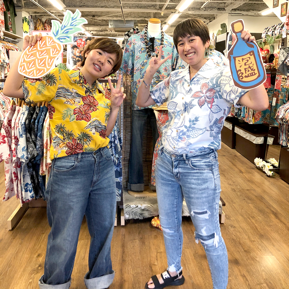 より楽しい旅行のために、かりゆしウェアにお着替え!!!