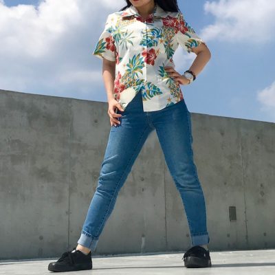 沖縄4月 春のコーデはカラフルアロハシャツで着回す マンゴハウスブログ