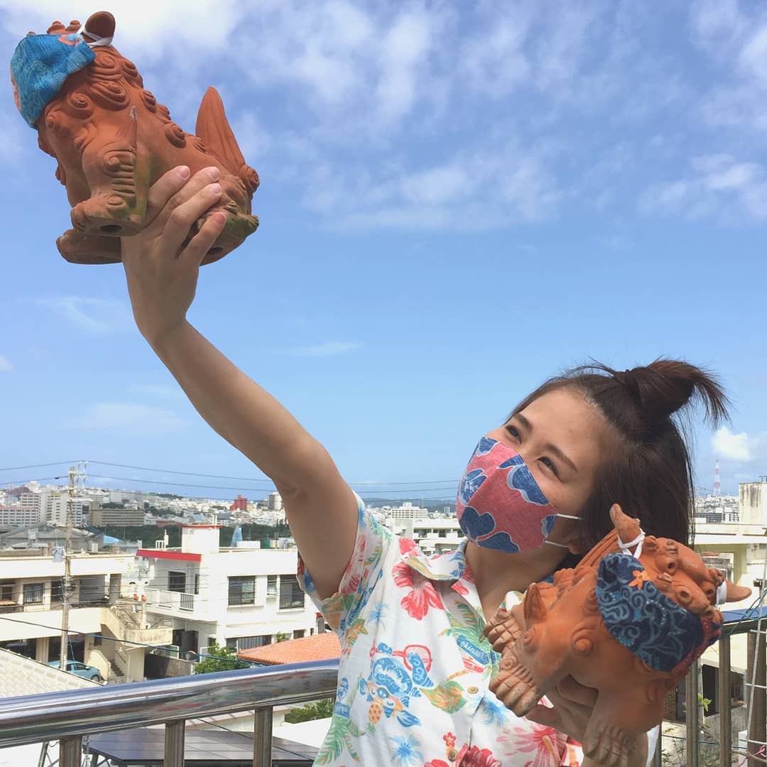 シーサーもマスクするさー♪