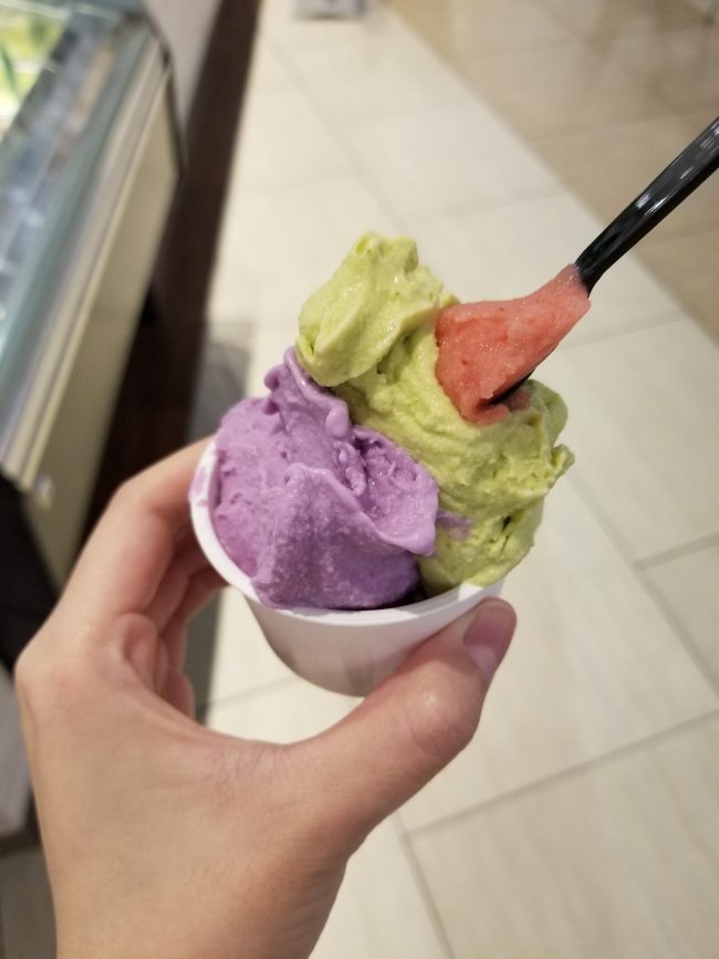 ライカムの中のジェラート屋さんへ♪