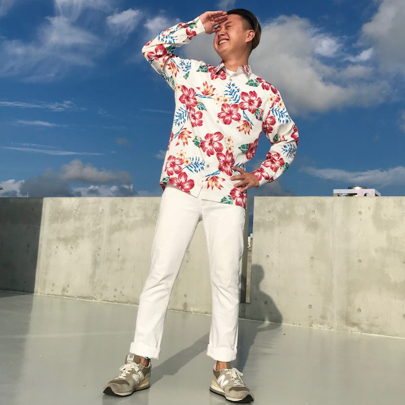 夏　トロピカル　沖縄　アロハシャツ