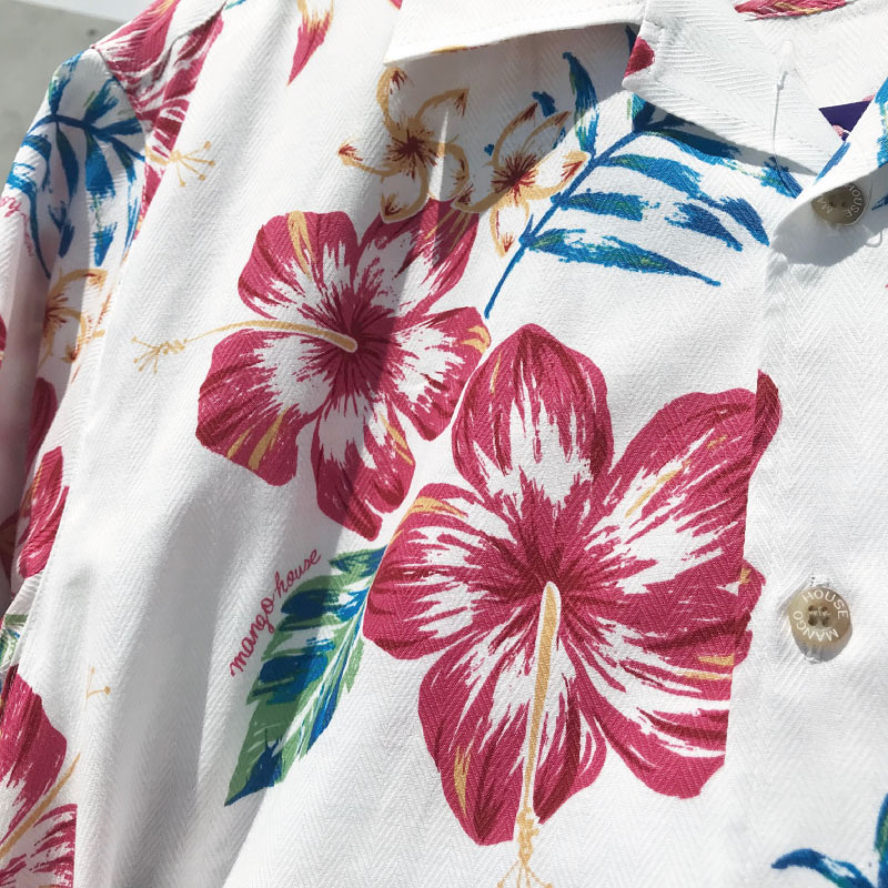 夏　トロピカル　沖縄　アロハシャツ