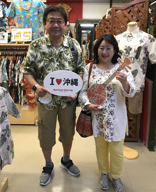 栃木からいらっしゃいました♪お揃いかりゆし（＾０＾）