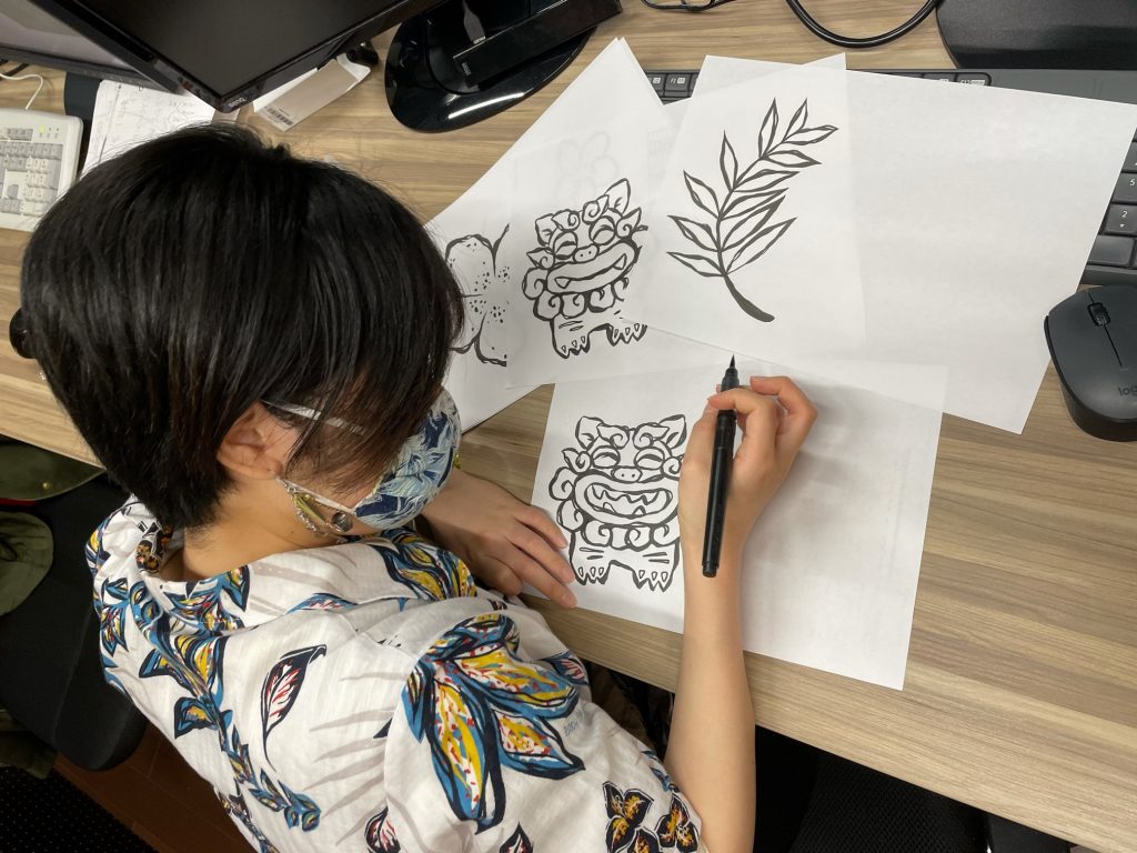 シーサー　かわいい　かりゆしウェア