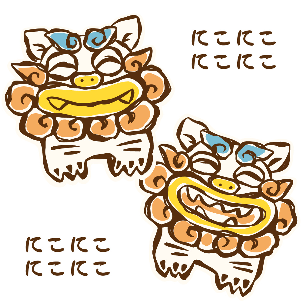 シーサー　かわいい　かりゆしウェア