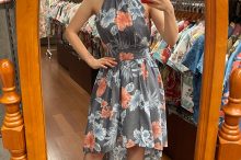 沖縄　かりゆし　ホルターネックワンピース