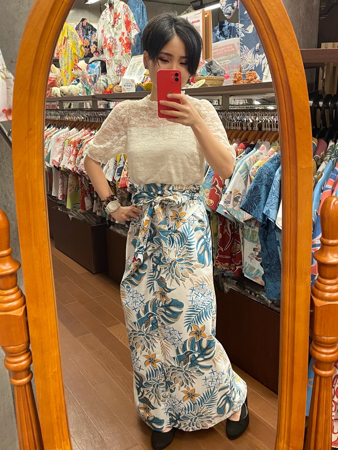 沖縄　かりゆし　ホルターネックワンピース