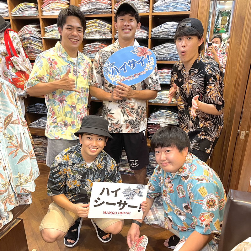 柄シャツ好きなお兄さんご来店♪～ゴルフウェアも兼て～