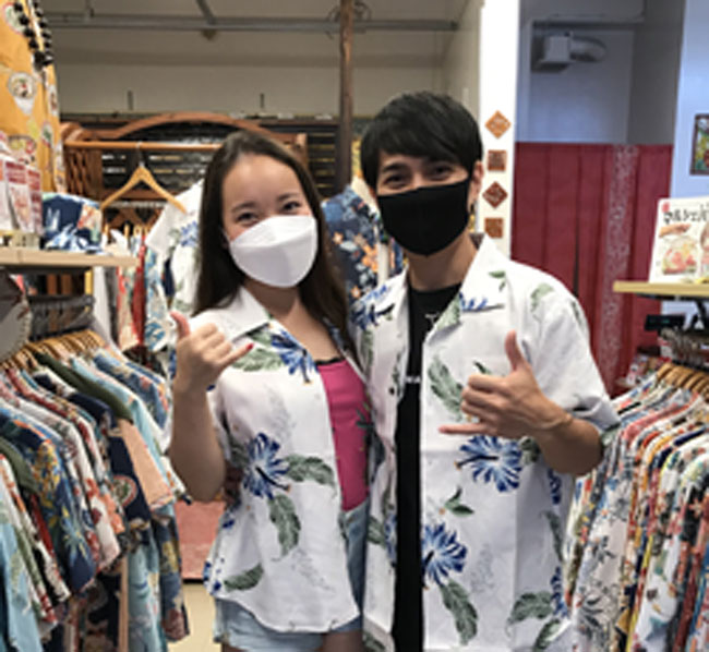 おそろいかりゆしがグッドです（＾０＾）関東からのお客様♪