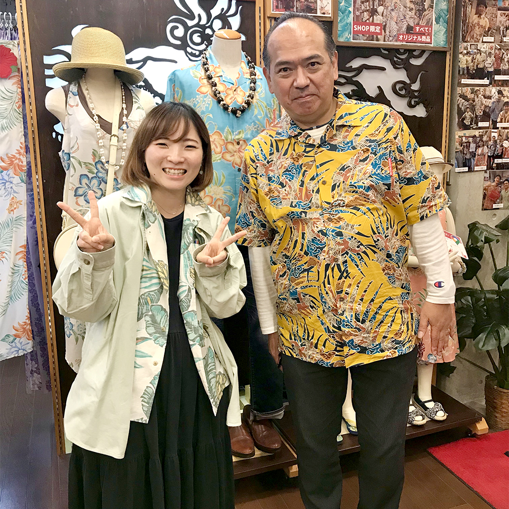 2021年12月　２回目のご来店♪かりゆしウェア着て来たよ～！