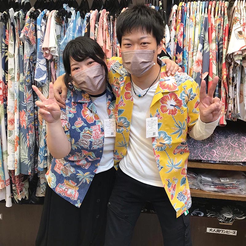 新婚旅行でかりゆしウェア♪
