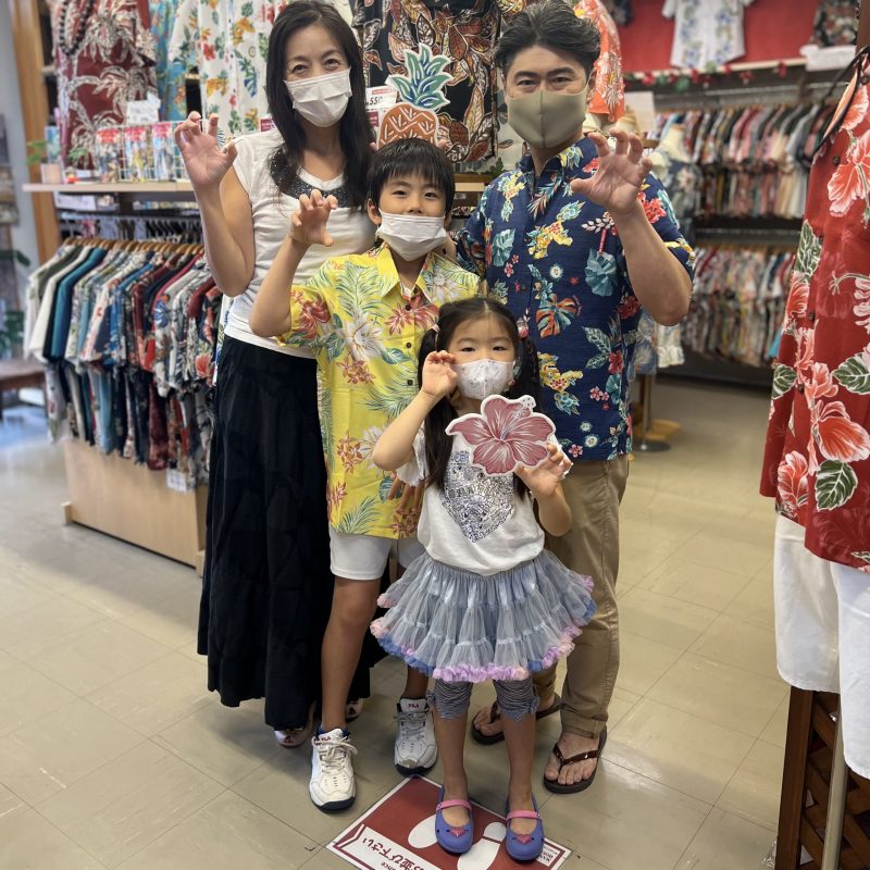 家族でかりゆしウェア～🌺