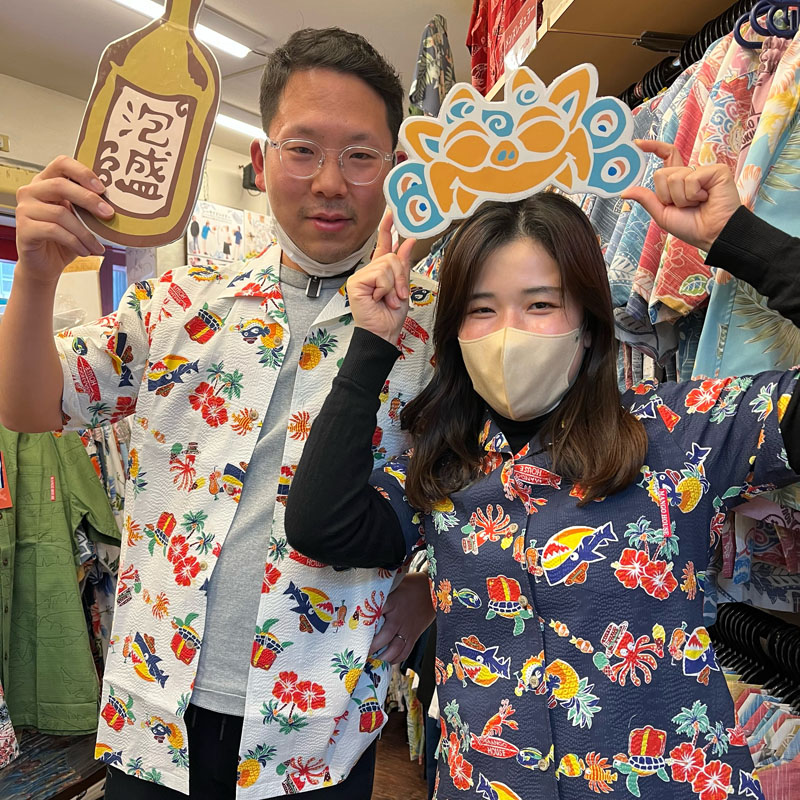 千葉からお越しのご夫婦🌺～宮古島お揃いコーデ～