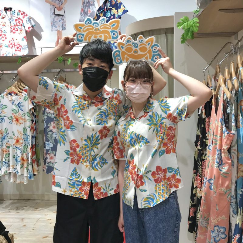 沖縄観光中のカップルさんご来店です💕