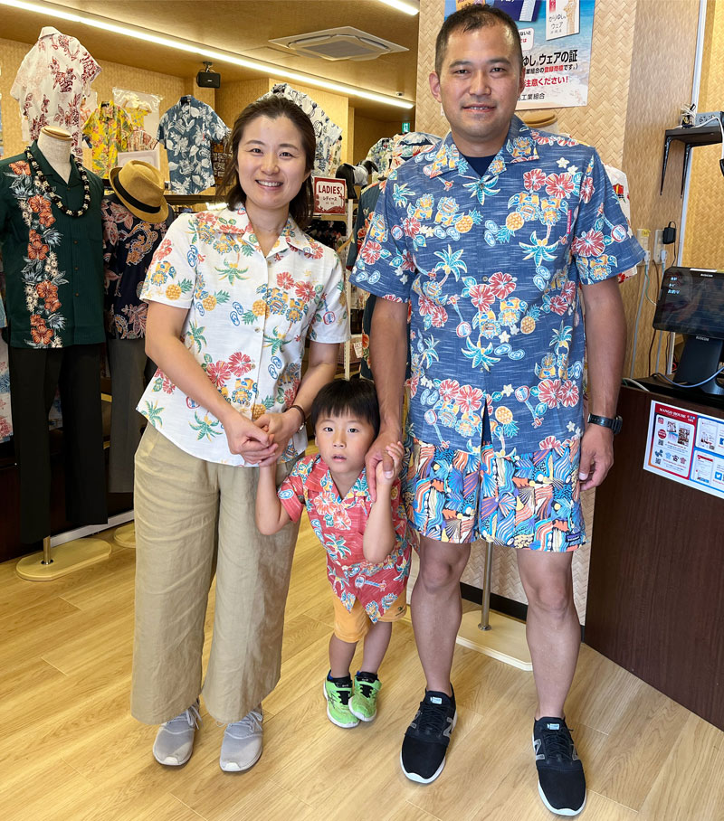 家族でお揃いかりゆしウェア♪