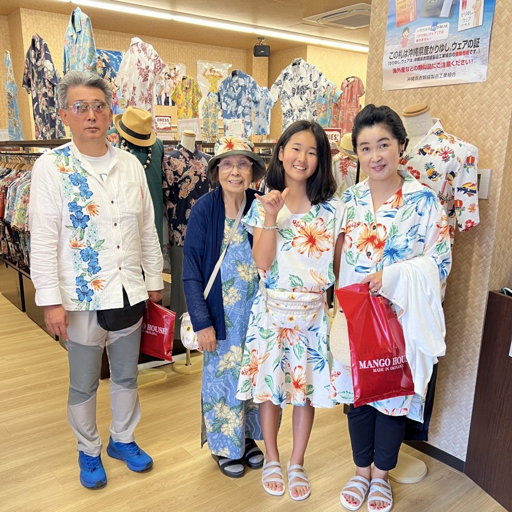 マンゴハウスでおばあちゃんからお孫様までおそろいファッション！ 