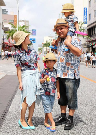 アロハシャツ－かりゆしウェア【アイランドパッチワーク】