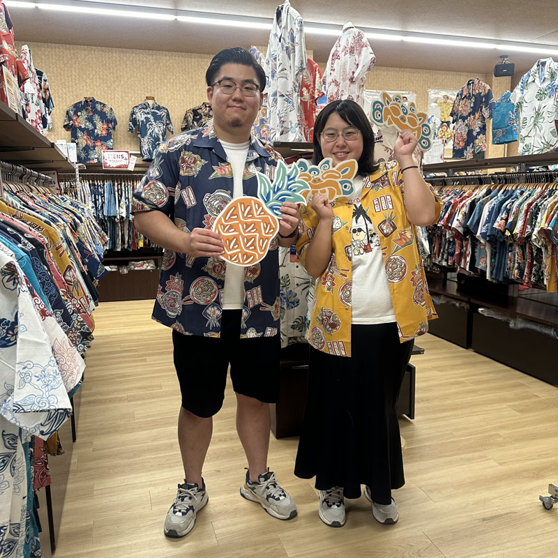 愛知県からお越しのお客様、お揃いかりゆしウェアで沖縄を思いっきり楽しむ‼︎