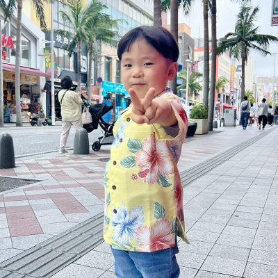 沖縄 マンゴハウス キッズアロハシャツ
