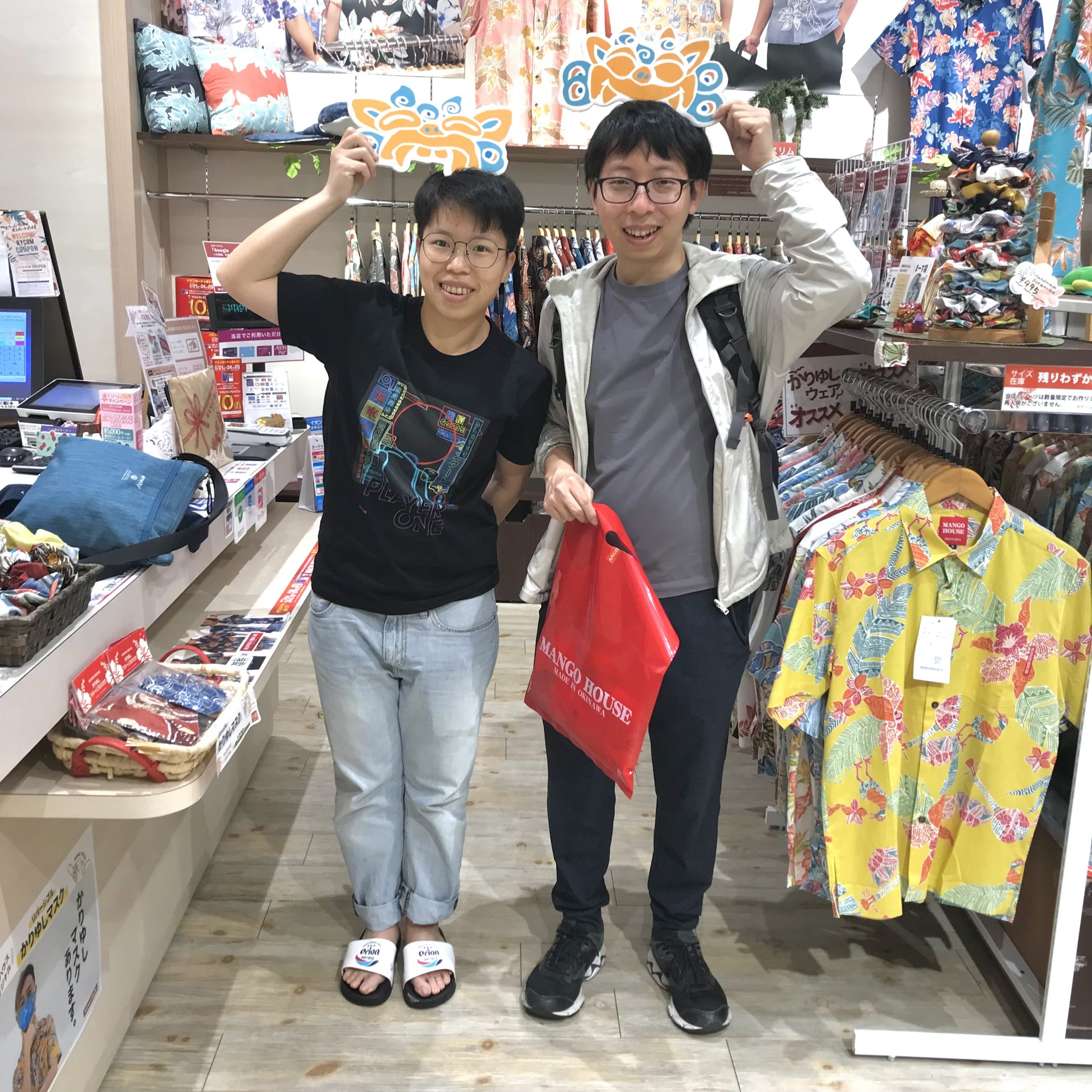 香港からのお客様がゲットしたのは…1番人気沖縄のシーサー柄！！