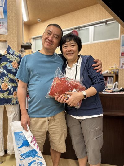 タイからご家族分に素敵なかりゆしウェアを選ぶことができました♪