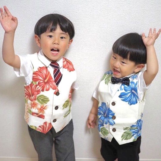 ご友人のお子様へ 沖縄の“かりゆしベスト”をプレゼント ！！