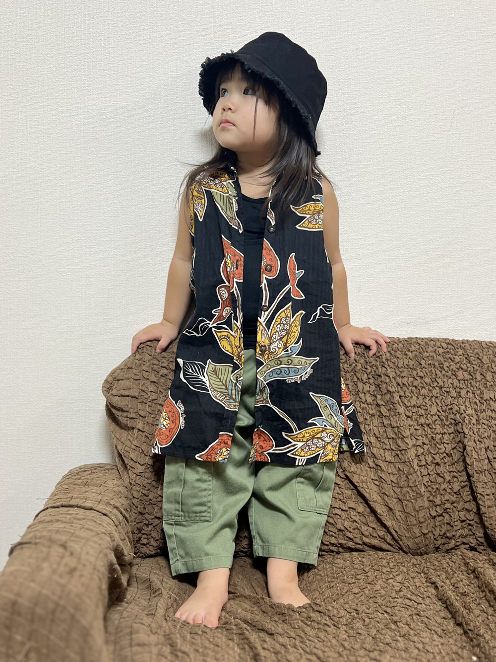 マンゴハウスのキッズかりゆしシャツワンピースを着まわし方！！