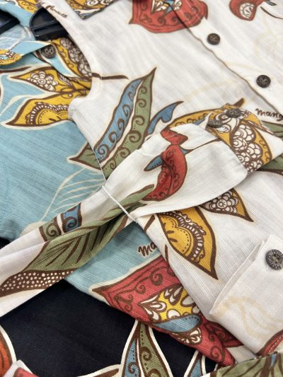 マンゴハウス　キッズ　シャツワンピース　アジアンストレチア