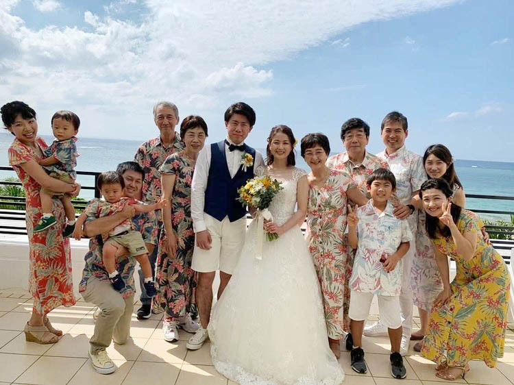 【お客様の結婚式・参列写真】挙式日：2021年10月26日 ラソールガーデン・アリビラ