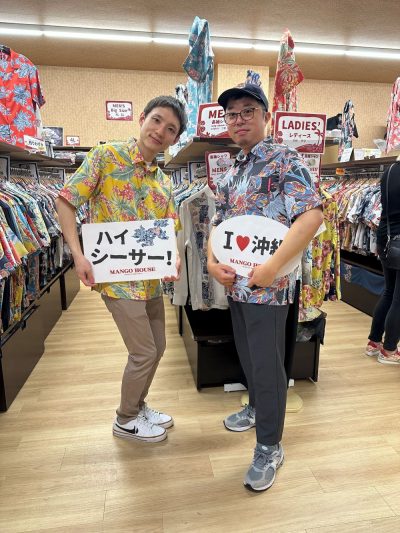 沖縄初日にかりゆしウェアに着替えて観光楽しむ！