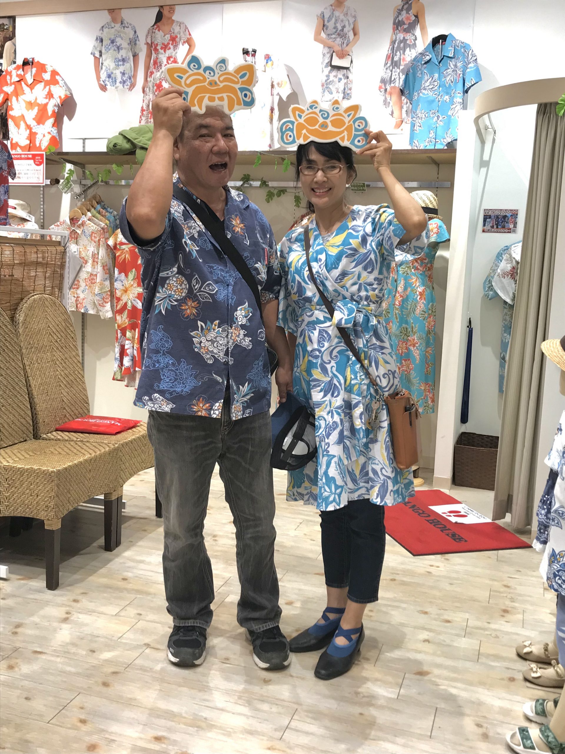名護からいらしたリピーター様ご夫婦ご来店です♪メンズ限定のドラゴン柄をゲット！
