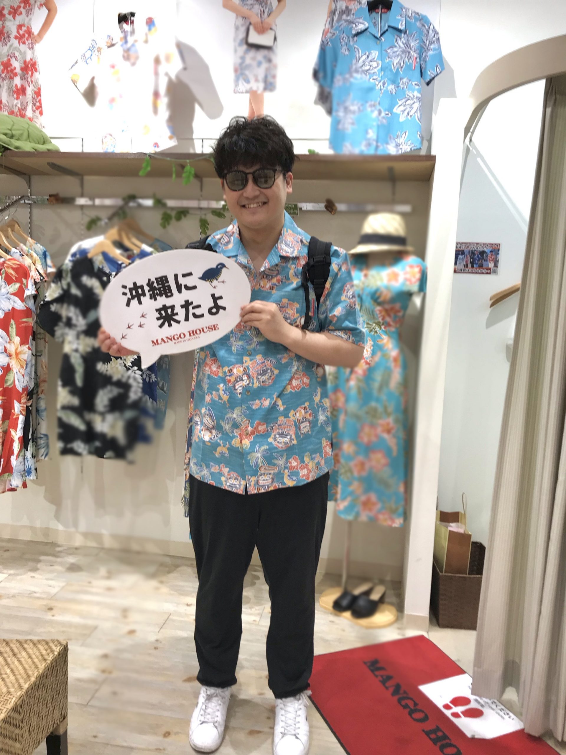 お知り合いにかりゆしウェアを勧められご来店くださいました！