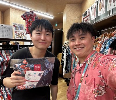 初沖縄！初かりゆしウェア！