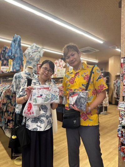 マンゴハウス常連のお客様チェックしていたかりゆしウェアをゲット♪