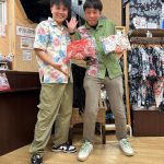 かりゆしウェア好きなお客様長袖かりゆしウェアに初挑戦♪